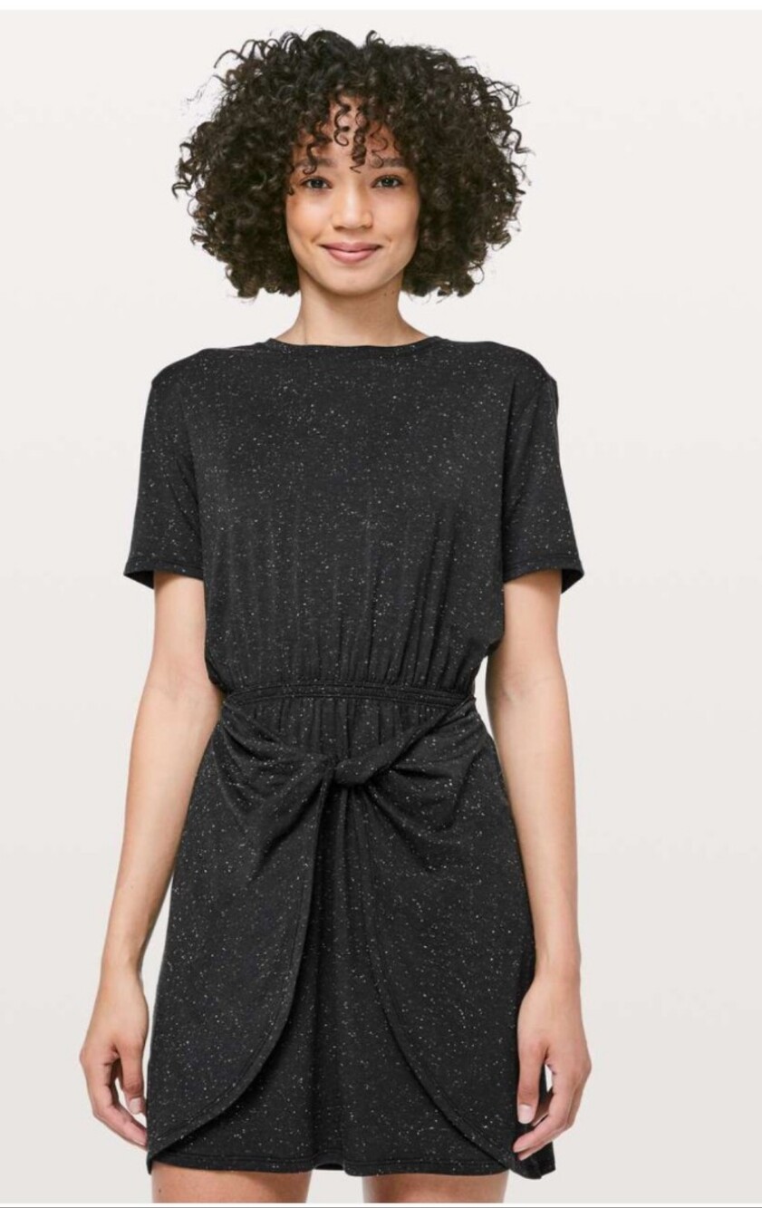 lululemon athletica Women Dress Black Speckled